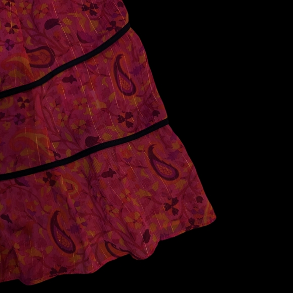 Narciso Rodriguez for Design Nation Bright Paisley Dress sz M - Picture 4 of 6